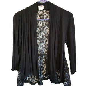 EUC Black lace Cover-Up by 2-Hip by Wrapper